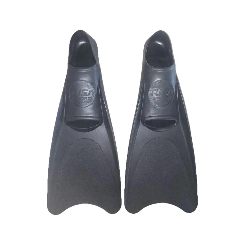 Tusa Sport Full Foot Rubber Snorkeling Fins 3XS Youth 12-1 US 32-34 EU Black NEW